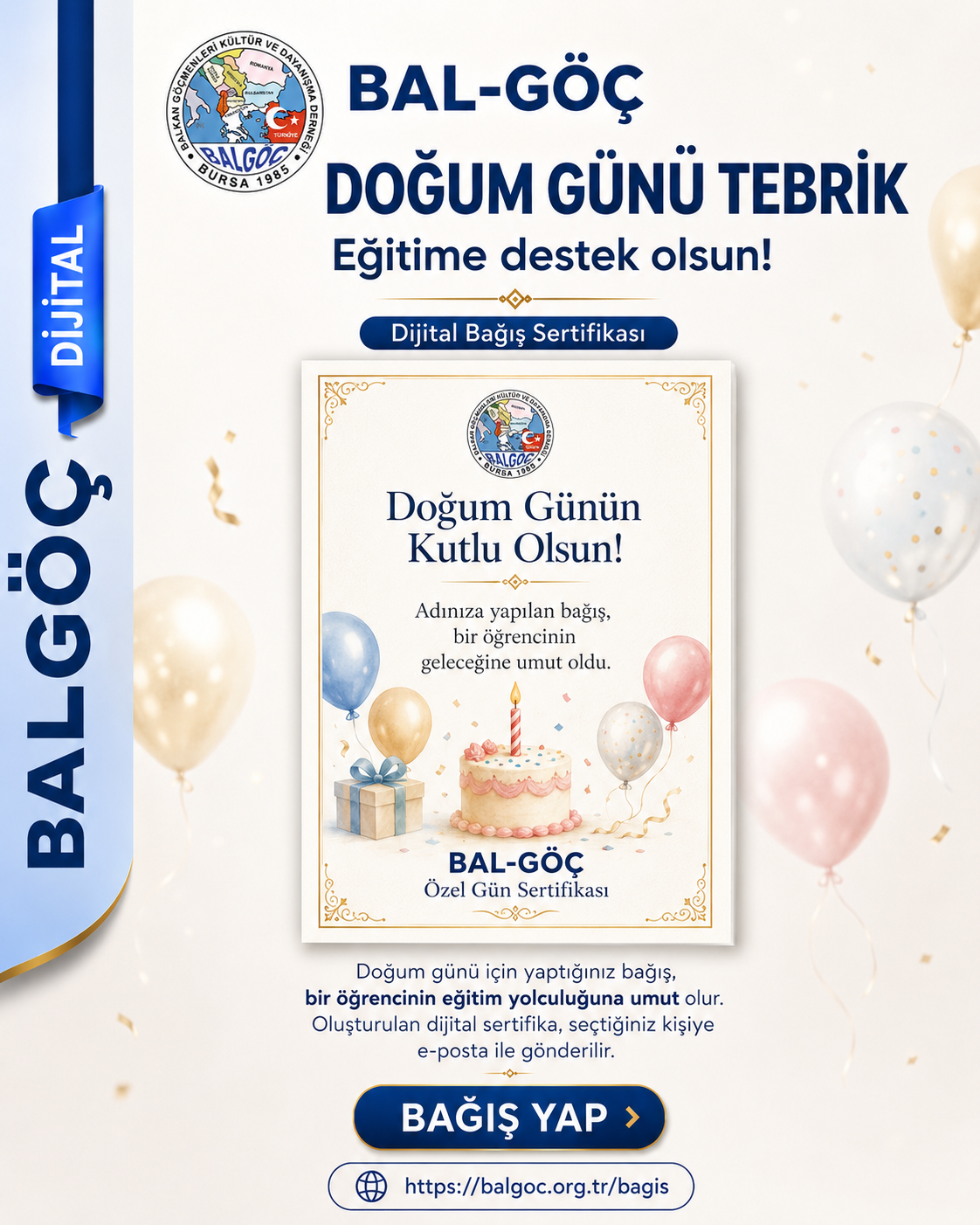 Doğum Günü Tebrik Sertifikası